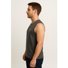 Erkek Gri Askılı T-SHIRT-D690
