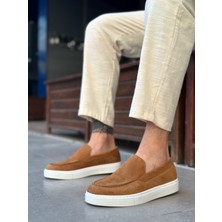 BOA BA0241 Bağcıksız Yüksek Taban Taba Süet Erkek Ayakkabı