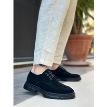 BOA BA0237 Bağcıklı Klasik Siyah Taban  Süet Casual Erkek Ayakkabı