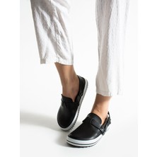 Getcho Thales Kapalı Burunlu Siyah Kadın Sabo Terlik