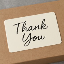 5x8 cm Ölçülerinde Thank You Baskılı Teşekkür Kartı Siparişleriniz Için Adet Seçenekleri Mevcuttur