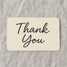 5x8 cm Ölçülerinde Thank You Baskılı Teşekkür Kartı Siparişleriniz Için Adet Seçenekleri Mevcuttur
