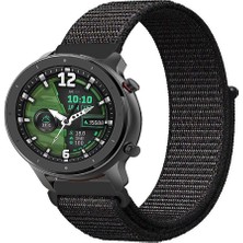 Tagomoon Amazfit Gtr 47MM Akıllı Saat Uyumlu Spor Kumaş Desenli Cırt Cırtlı Kordon Kayış