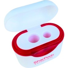 Sharpods Çift Bıçaklı Hazneli Kalemtraş 1 Adet  Jumbo ve Normal Kalemler Için.