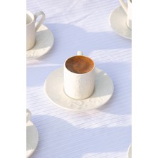 Le murano Ramose 12 Parça 6 Kişilik Kahve Fincan Takımı 100ml