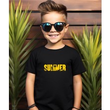 Summer Aile (Anne-Baba-Kız-Oğul )Kombin Tişört (Tekli Üründür Kombin Için Sepete 2 Adet Ekleyiniz)