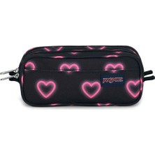 Jansport Large Accesssory Pouch Happy Hearts Black Kalem Çantası EK0A5BBV8O01