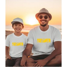 Summer Aile (Anne-Baba-Kız-Oğul )Kombin Tişört (Tekli Üründür Kombin Için Sepete 2 Adet Ekleyiniz)