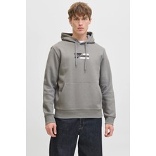 Jack & Jones Jjcorp Pamuklu Logolu Regular Fit Kapüşonlu Sweat Erkek Sweat 12268422