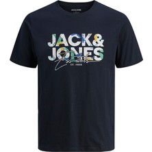 Jack & Jones Erkek Logo Baskili Tisört - Geplas