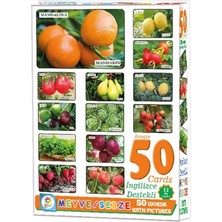 Laço Baby 50 Card Meyve Sebze İngilizce Destekli Oyun Kartları