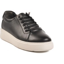 Ayk's Siyah Hakiki Deri Erkek Günlük Ayakkabı A-55 M