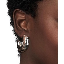 Nesly Accessories Taş Detaylı Halka Küpe