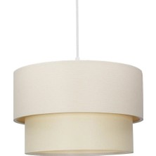 Krem Kumaş Avize Pasta Sarkıt Iki Katlı PAV43