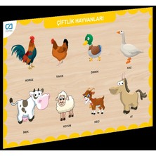 Nessiworld CAAHS-3211  Ahşap Çiftlik Hayvanları Bul-Tak