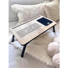 Foldaway Telefon ve Tablet Bölmeli Katlanır Ayaklı Laptop Sehpası Notebook Bilgisayar