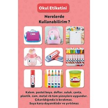 Redball Temalı Kişiye Özel Isimli Defter Kalem Okul Etiketi, Yırtılmaz Pvc Etiket