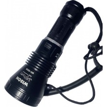 Wison WS-5555 Şarjlı Su Altı Dalış El Feneri 120 Menzil 15W 2200 Lümen