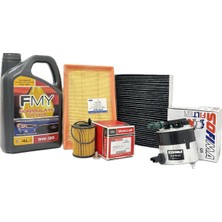 Ford C-Max 1.6 Tdci Dizel Filtre Bakım Seti 2003-2007 Hava+Yağ+K.polen+Ufi Yakıt Flt+Motor Yağı