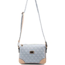 Silver Polo  Kadın Çapraz Çanta 784-46874 Sılver Polo Çapraz Bayan Çantası M178 Mavi-Mat Ten