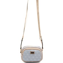 Silver Polo  Kadın Çapraz Çanta 1111-46820 Sılver Polo Çapraz Bayan Çantası M178 Mavi-Mat Ten