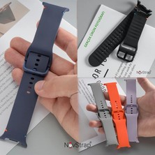 Novstrap Samsung Galaxy Watch 8 40MM 44MM Classic 46MM ile Uyumlu Kordon Lansman Silikon Kayış