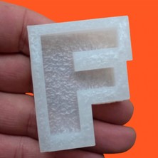 ElHobi Tekli Harf Epoksi Reçine Kalıbı - F