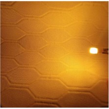 ( 4 x Adet)  1 Set T10 LED Dipsiz Ampul 12V Porselen&seramik Amber (0°ısınma&porselen Zemin)