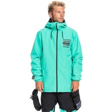 Quiksilver High In The Hood Erkek Yeşil Snowboard Ceketi