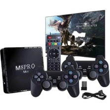 M8 Pro Mini 2.4g 10K Ultra Hd 64 GB Tv Box Android Tv Game Box  2 Adet Oyun Konsolu