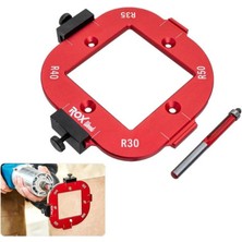 Rox Wood 0282 Alüminyum 4 Açılı Köşe Yönlendirici Freze Şablonu