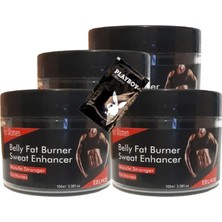 Belly Fatburner Sweat Enhancer Kadınlar Için Krem 4X100 ml + 1 Adet Jel ile