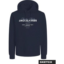 Erkek Gögüs Logo Baskili Kapüsonlu Sweatshirt - Boost