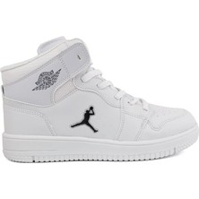 Cool Haykat Beyaz Bağlı Bilekli Anatomik Genç Unisex Çocuk Spor Ayakkabı