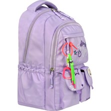 Su Itici Terletmez Kumaş Lise ve Ortaokul Unisex Sırt Çantası Günlük Çanta Özel Kumaş Cepli Desenli