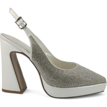 Beety 25BY.128-0 Platform Yüksek Topuklu Taşlı Kadın Abiye Ayakkabı
