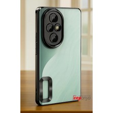 Honor 200 Pro Kılıf Köşeleri Renkli Şeffaf Kamera Korumalı Silikon Luxury Kapak