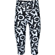 Aplhabet Kız Çocuk Desenli Diz Altı Tayt Kapri