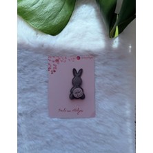 Az Saçlı ve Saçsız Bebek Tokası (Kuyruklu Tavşan)