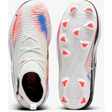Puma Future 8 Match Fg-Ag Çocuk Beyaz Çim Saha Kramponu.01
