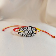 Crystal Atelier Galatasaray Unisex Taraftar Makrome Örgü Bilekliği, Osimhen Solo Il Gala Yazılı Bileklik, Galatasaray Bileklik, Makrome Bileklik, Taraftar Hediyesi, Maç Aksesuarı, Taraftar Bileklik