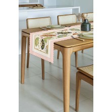 Orient Charm – Yelpaze ve Inci Bordürlü Lazer Kesim Runner
