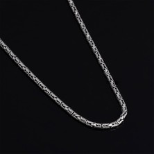 Gümüş Pazarım 60 cm 3 mm Erkek Kral Gümüş Zincir Kolye