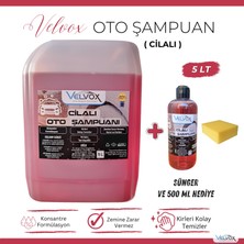 Velvox Cilalı Oto Şampuanı Oto Köpüğü 5 Lt + Sünger , Oto Köpük, Araç Şampuanı, Araç Köpüğü