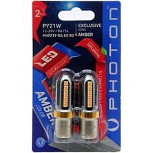 Photo P21W Tek Duy LED Amber (Turucu) Exclusive Serisi PH7219 A Ex