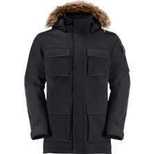 Jack Wolfskin Glacier Canyon Parka Erkek Siyah Outdoor Ceketi