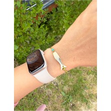 Doğal Turkuaz ve Yeşil Taşlı Balık Bileklik, Şık ve Doğal Tasarım.