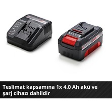 Einhell Akülü Avuç Taşlama TC-AG 18/115 Li Kit Power X-Change (18 V, 115 mm disk çapı, 28 mm kesme derinliği, softstart, 4.0 Ah akü ve şarj cihazı dahil) - 4431133