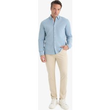 DeFacto Slim Fit Dar Kesim Dar Paça Cepli Dokulu Pantolon E7959AX25AU