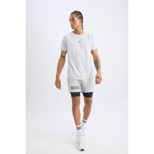 DeFacto Slim Fit Dar Kesim Fermuarlı Telefon Cepli Sporcu Taytlı Şort Z2147AZ25SP